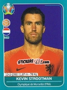 Sticker Kevin Strootman - UEFA Euro 2020 Preview. 568 stickers version n. NED18 - Panini