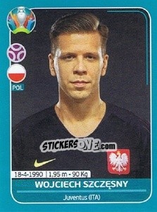 Sticker Wojciech Szczęsny - UEFA Euro 2020 Preview. 568 stickers version n. POL7 - Panini