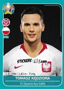Cromo Tomasz Kędziora - UEFA Euro 2020 Preview. 568 stickers version - Panini