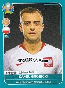 Sticker Kamil Grosicki - UEFA Euro 2020 Preview. 568 stickers version - Panini