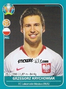 Sticker Grzegorz Krychowiak - UEFA Euro 2020 Preview. 568 stickers version - Panini
