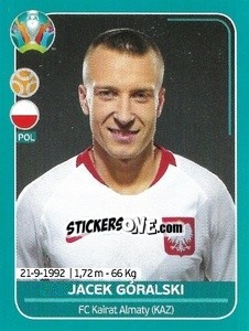 Figurina Jacek Góralski - UEFA Euro 2020 Preview. 568 stickers version - Panini