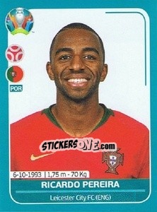 Sticker Ricardo Pereira - UEFA Euro 2020 Preview. 568 stickers version - Panini