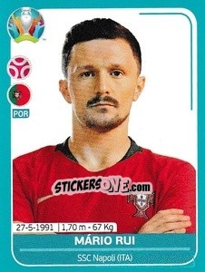 Sticker Mário Rui - UEFA Euro 2020 Preview. 568 stickers version - Panini
