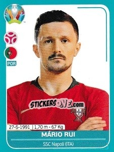 Sticker Mário Rui - UEFA Euro 2020 Preview. 568 stickers version n. POR11 - Panini