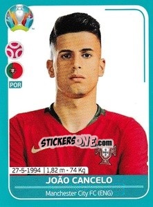 Sticker João Cancelo - UEFA Euro 2020 Preview. 568 stickers version - Panini