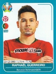 Cromo Raphaël Guerreiro - UEFA Euro 2020 Preview. 568 stickers version - Panini