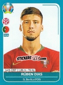 Figurina Rúben Dias - UEFA Euro 2020 Preview. 568 stickers version - Panini