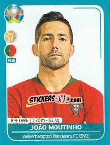 Sticker João Moutinho - UEFA Euro 2020 Preview. 568 stickers version - Panini