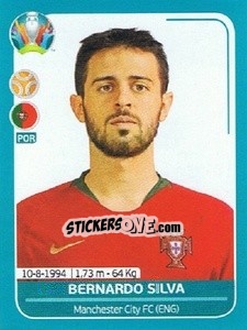 Sticker Bernardo Silva - UEFA Euro 2020 Preview. 568 stickers version - Panini