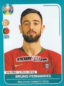Sticker Bruno Fernandes - UEFA Euro 2020 Preview. 568 stickers version - Panini