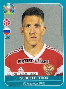 Sticker Sergei Petrov - UEFA Euro 2020 Preview. 568 stickers version n. RUS14 - Panini