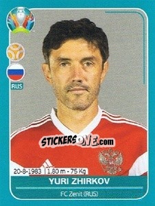 Cromo Yuri Zhirkov - UEFA Euro 2020 Preview. 568 stickers version - Panini