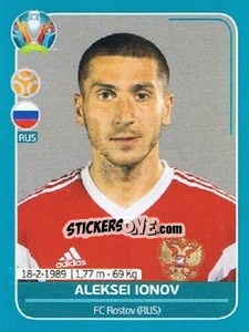 Sticker Aleksei Ionov - UEFA Euro 2020 Preview. 568 stickers version n. RUS19 - Panini