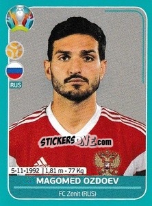 Cromo Magomed Ozdoev - UEFA Euro 2020 Preview. 568 stickers version - Panini