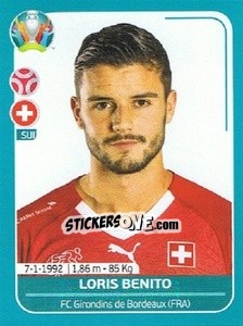 Sticker Loris Benito - UEFA Euro 2020 Preview. 568 stickers version n. SUI14 - Panini