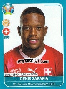 Sticker Denis Zakaria - UEFA Euro 2020 Preview. 568 stickers version n. SUI17 - Panini