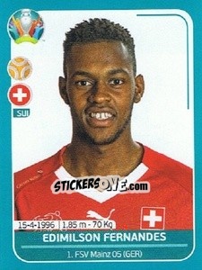 Sticker Edimilson Fernandes - UEFA Euro 2020 Preview. 568 stickers version n. SUI19 - Panini