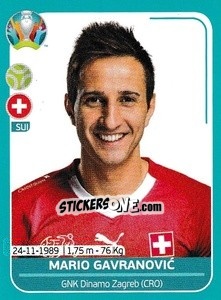 Sticker Mario Gavranovic - UEFA Euro 2020 Preview. 568 stickers version - Panini