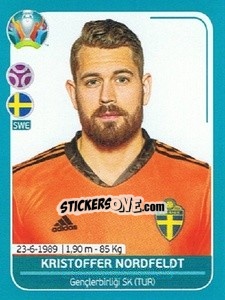 Cromo Kristoffer Nordfeldt - UEFA Euro 2020 Preview. 568 stickers version - Panini
