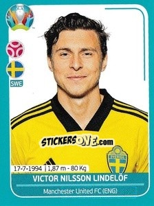 Sticker Victor Nilsson Lindelöf - UEFA Euro 2020 Preview. 568 stickers version - Panini