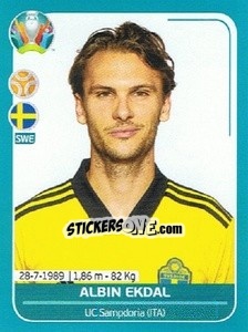 Sticker Albin Ekdal - UEFA Euro 2020 Preview. 568 stickers version n. SWE18 - Panini