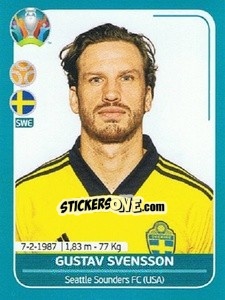 Sticker Gustav Svensson - UEFA Euro 2020 Preview. 568 stickers version n. SWE21 - Panini