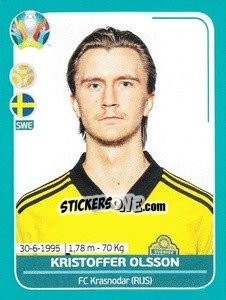 Figurina Kristoffer Olsson - UEFA Euro 2020 Preview. 568 stickers version - Panini