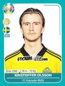 Sticker Kristoffer Olsson - UEFA Euro 2020 Preview. 568 stickers version n. SWE22 - Panini