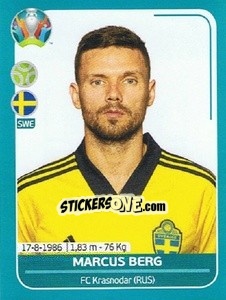 Sticker Marcus Berg - UEFA Euro 2020 Preview. 568 stickers version - Panini