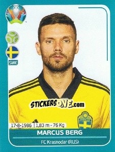 Sticker Marcus Berg - UEFA Euro 2020 Preview. 568 stickers version n. SWE25 - Panini