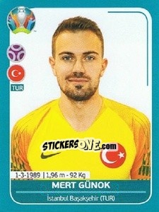 Sticker Mert Günok - UEFA Euro 2020 Preview. 568 stickers version - Panini
