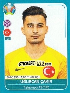 Sticker Uğurcan Çakir - UEFA Euro 2020 Preview. 568 stickers version - Panini
