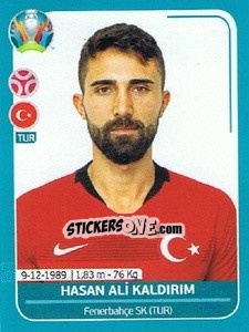 Sticker Hasan Ali Kaldirim - UEFA Euro 2020 Preview. 568 stickers version n. TUR10 - Panini