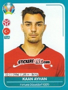Sticker Kaan Ayhan - UEFA Euro 2020 Preview. 568 stickers version n. TUR11 - Panini