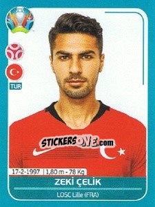 Sticker Zeki Çelik - UEFA Euro 2020 Preview. 568 stickers version n. TUR12 - Panini