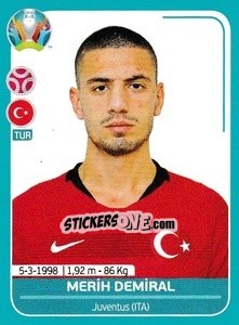 Figurina Merih Demiral - UEFA Euro 2020 Preview. 568 stickers version - Panini