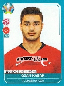 Sticker Ozan Kabak - UEFA Euro 2020 Preview. 568 stickers version n. TUR14 - Panini