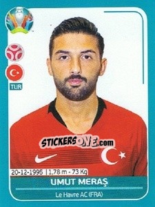 Cromo Umut Meraş - UEFA Euro 2020 Preview. 568 stickers version - Panini