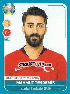 Sticker Mahmut Tekdemir - UEFA Euro 2020 Preview. 568 stickers version - Panini