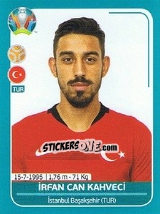 Sticker Irfan Can Kahveci - UEFA Euro 2020 Preview. 568 stickers version n. TUR23 - Panini