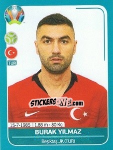 Figurina Burak Yilmaz - UEFA Euro 2020 Preview. 568 stickers version - Panini