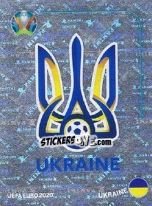 Sticker Logo - UEFA Euro 2020 Preview. 568 stickers version n. UKR1 - Panini