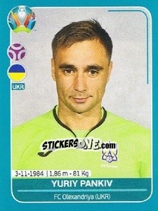 Cromo Yuriy Pankiv - UEFA Euro 2020 Preview. 568 stickers version n. UKR8 - Panini