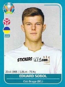 Figurina Eduard Sobol - UEFA Euro 2020 Preview. 568 stickers version - Panini