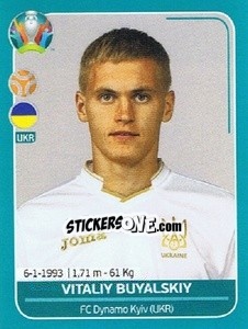 Figurina Vitaliy Buyalskiy - UEFA Euro 2020 Preview. 568 stickers version - Panini