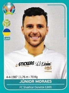 Sticker Júnior Moraes - UEFA Euro 2020 Preview. 568 stickers version n. UKR28 - Panini