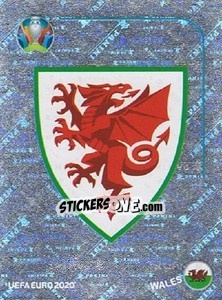 Sticker Logo - UEFA Euro 2020 Preview. 568 stickers version n. WAL1 - Panini