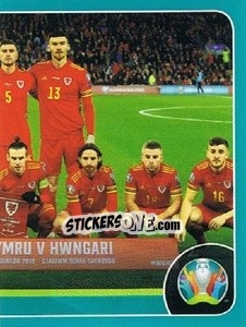 Sticker Line-up - UEFA Euro 2020 Preview. 568 stickers version n. WAL3 - Panini