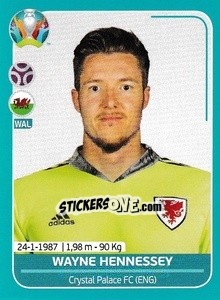 Sticker Wayne Hennessey - UEFA Euro 2020 Preview. 568 stickers version - Panini